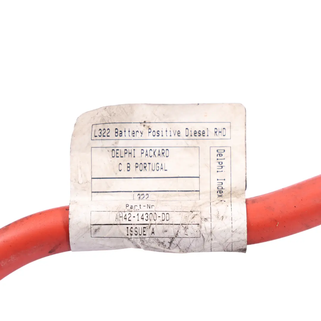 Mk3 L332 Battery Positive Plus Cable Wiring Loom AH42-14300-DD to Land Rover with Part number LR012380 Land Rover Mk3 L332 Battery Positive Plus Cable Wiring Loom AH42-14300-DD - SKU RHD-LR012380 - Part number LR012380
