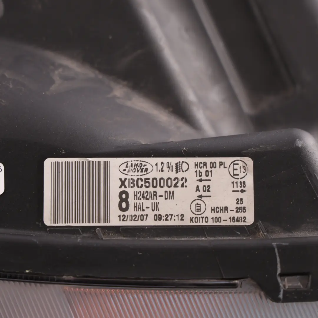 Land Rover Discovery 3 L319 Front Headlight Headlamp Halogen Left N/S - SKU RHD-XBC500032 - Part number XBC500032