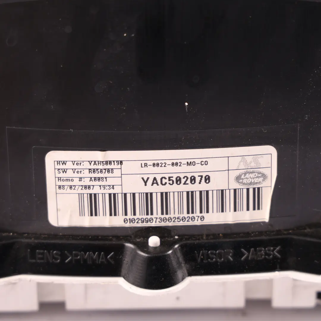 Instrument Cluster Speedo Diesel Manual to Land Rover Discovery 3 L319 with Part number YAC502070 Land Rover Discovery 3 L319 Instrument Cluster Speedo Diesel Manual - SKU RHD-YAC502070 - Part number YAC502070