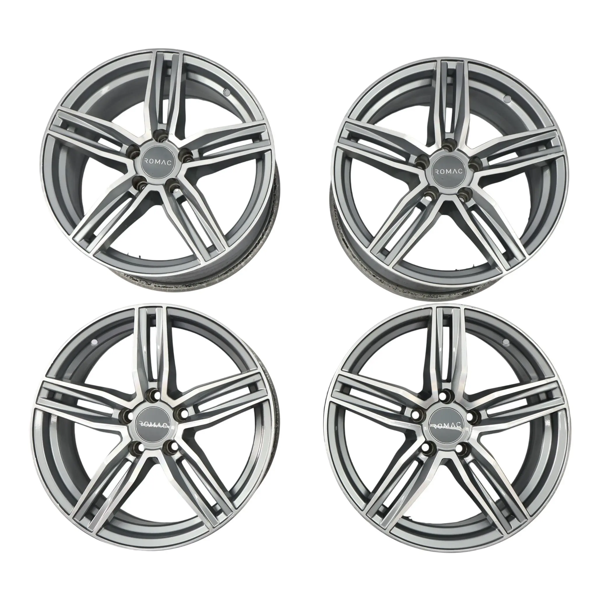 Romac Venom Llanta Aleación Plata 17" 7.5J ET:45 VIA Set