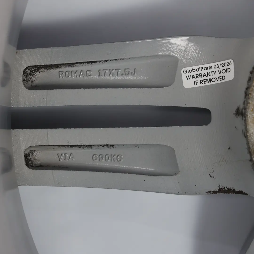  Romac Venom Felgi Aluminiowe Srebrne 17" 7.5J ET45 VIA Zestaw - SKU ROMAC-VIA-17-SET - Numer Części ROMAC-VIA-17-SET