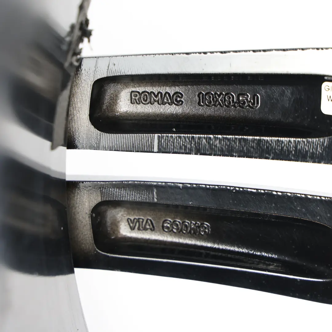  Romac Venom Llanta Aleación Negro Brillante 18" 8.5J ET:45 - SKU ROMAC-VIA-18-7 - Número de pieza ROMAC-VIA-18