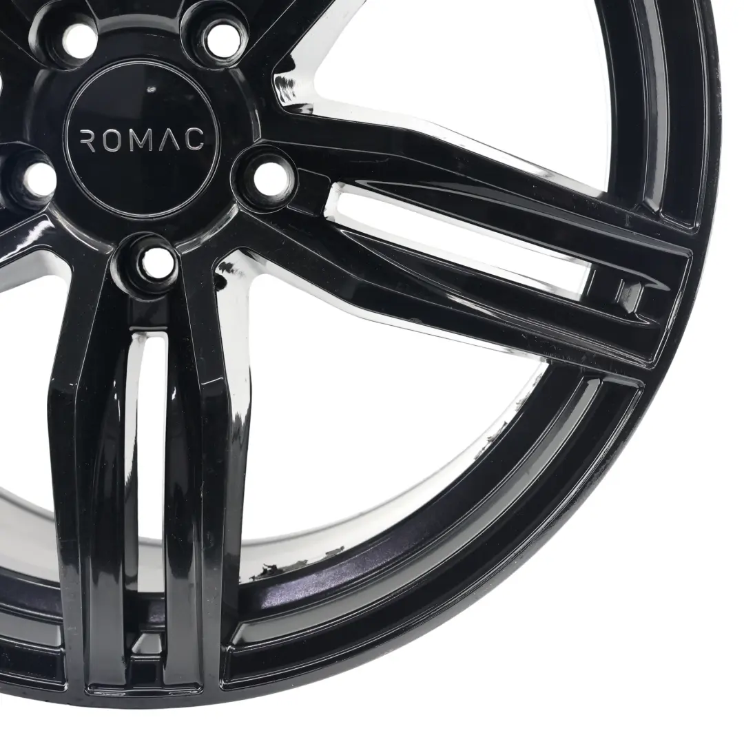  Romac Venom Wheel Rim Alloy Black Gloss 18" 8.5J ET:45 - SKU ROMAC-VIA-18-7 - Part number ROMAC-VIA-18