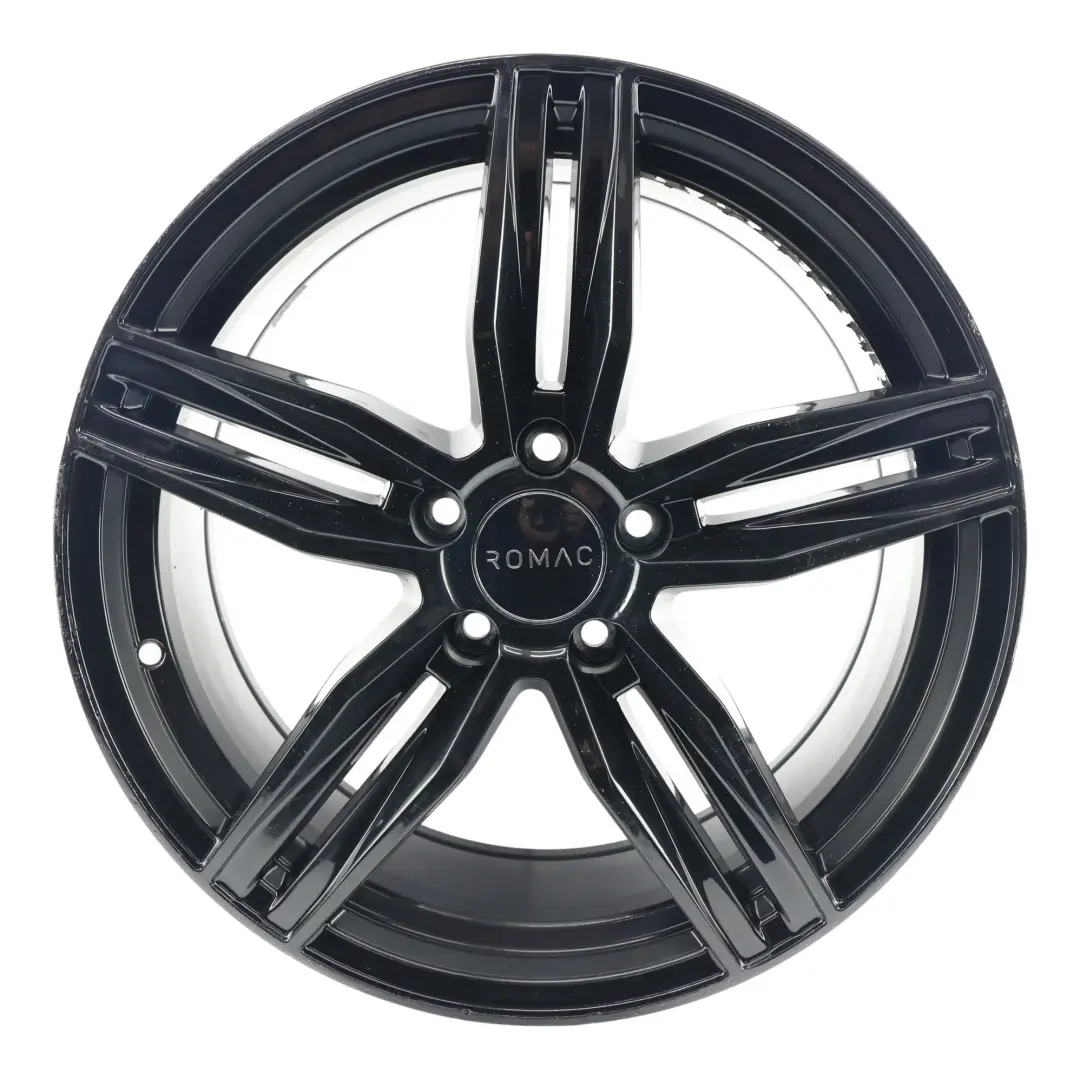  Romac Venom Jante Alliage Noir Brillant 18" 8.5J ET:45 - SKU ROMAC-VIA-18-8 - Numéro de pièce ROMAC-VIA-18