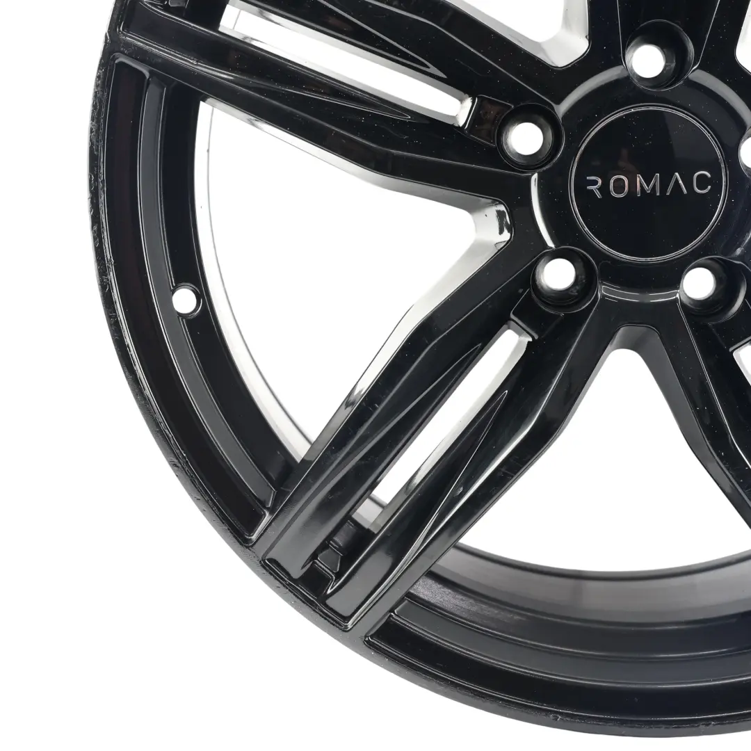 Romac Venom Wheel Rim Alloy Black Gloss 18" 8.5J ET:45 to with Part number ROMAC-VIA-18 Romac Venom Wheel Rim Alloy Black Gloss 18" 8.5J ET:45 - SKU ROMAC-VIA-18-8 - Part number ROMAC-VIA-18