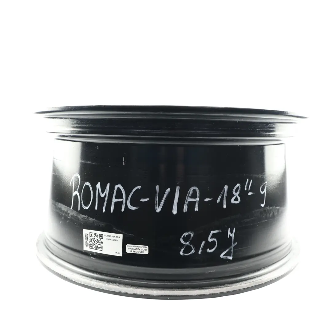  Romac Venom Cerchio Lega Nero Lucido 18" 8.5J ET:45 - SKU ROMAC-VIA-18-9 - Numero di parte ROMAC-VIA-18
