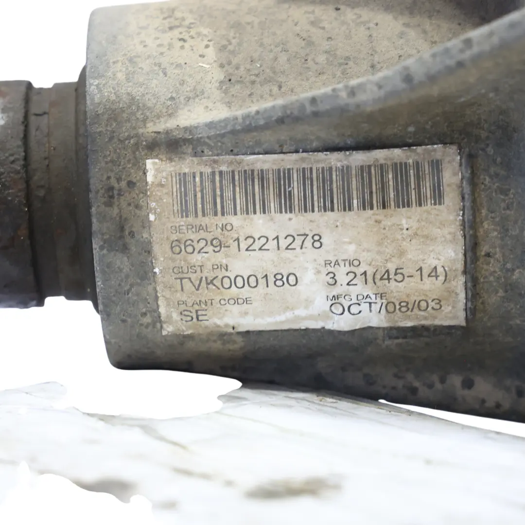 Land Rover Freelander L314 2.0 TD4 Rear Differential Diff WARRANTY - SKU TVK000180 - Part number TVK000180