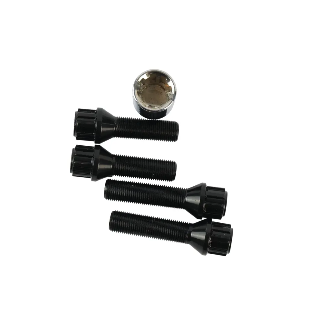  Écrous Boulons Sécurité Roue Noir Clé M14x1,25x40 50 - SKU UB540-550 - Numéro de pièce UB540-550