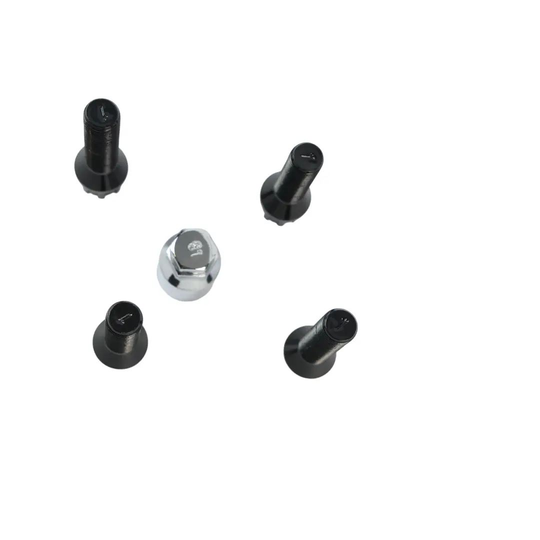  Czarny Nakrętki Śruby Blokady Kół z Kluczykiem M14x1,25x40&50 - SKU UB540-550 - Numer Części UB540-550