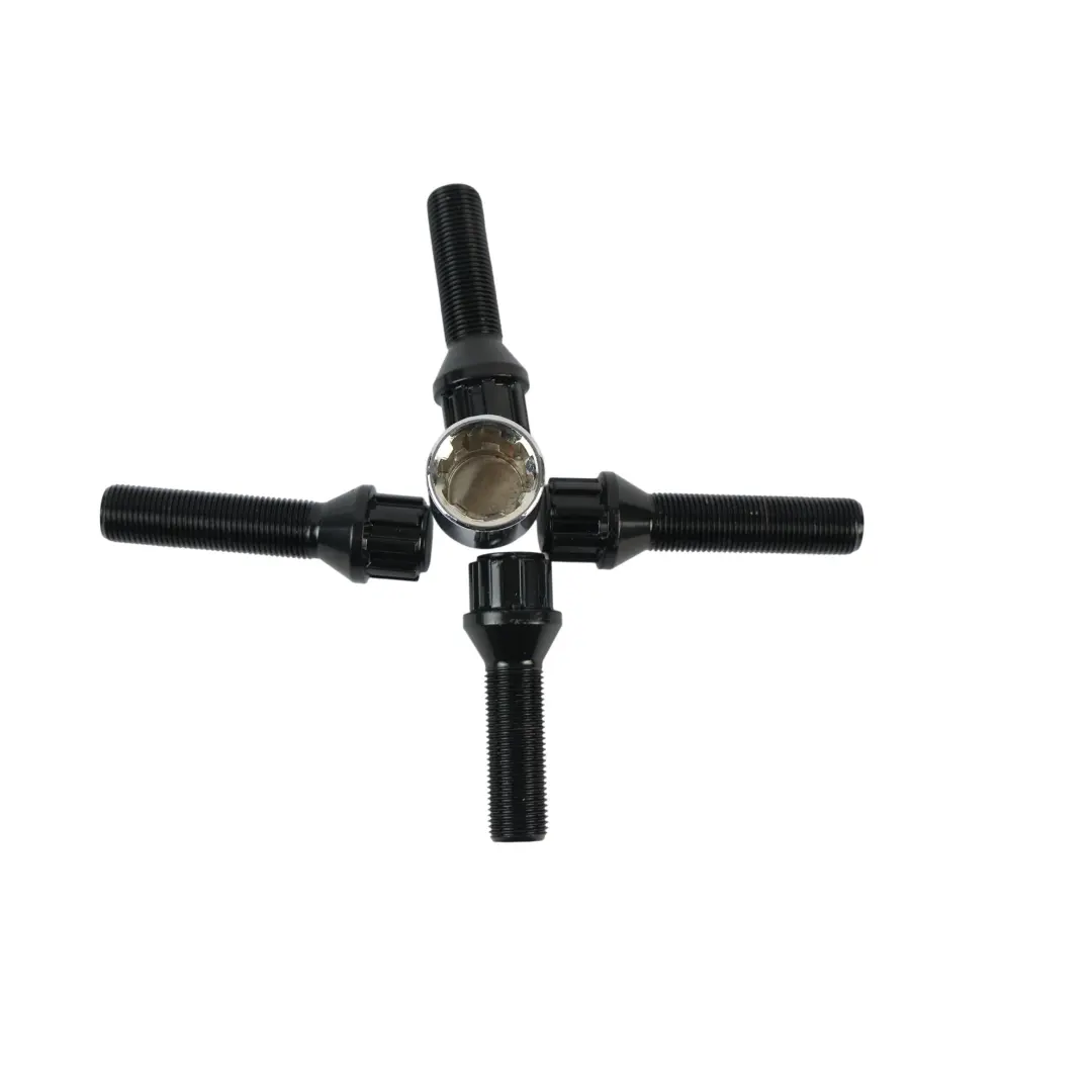  Set Dadi Bulloni Sicurezza Ruota Neri M14x1,25x40 50 - SKU UB540-550 - Numero di parte UB540-550