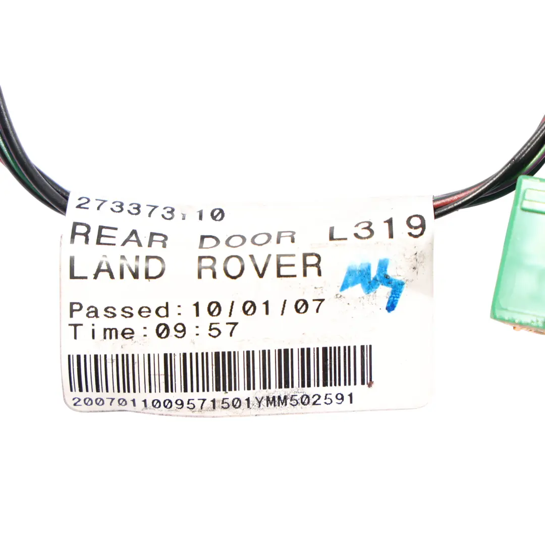 Land Rover Discovery 3 L319 Door Wire Harness Rear Left N/S YMM502591 - SKU YMM502591B - Part number YMM502591B