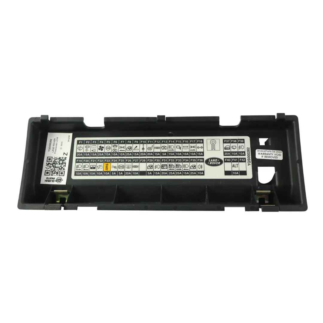 Land Rover Freelander L314 Coperchio Scatola Fusibili Cofano - SKU YQS000282 - Numero di parte YQS000282