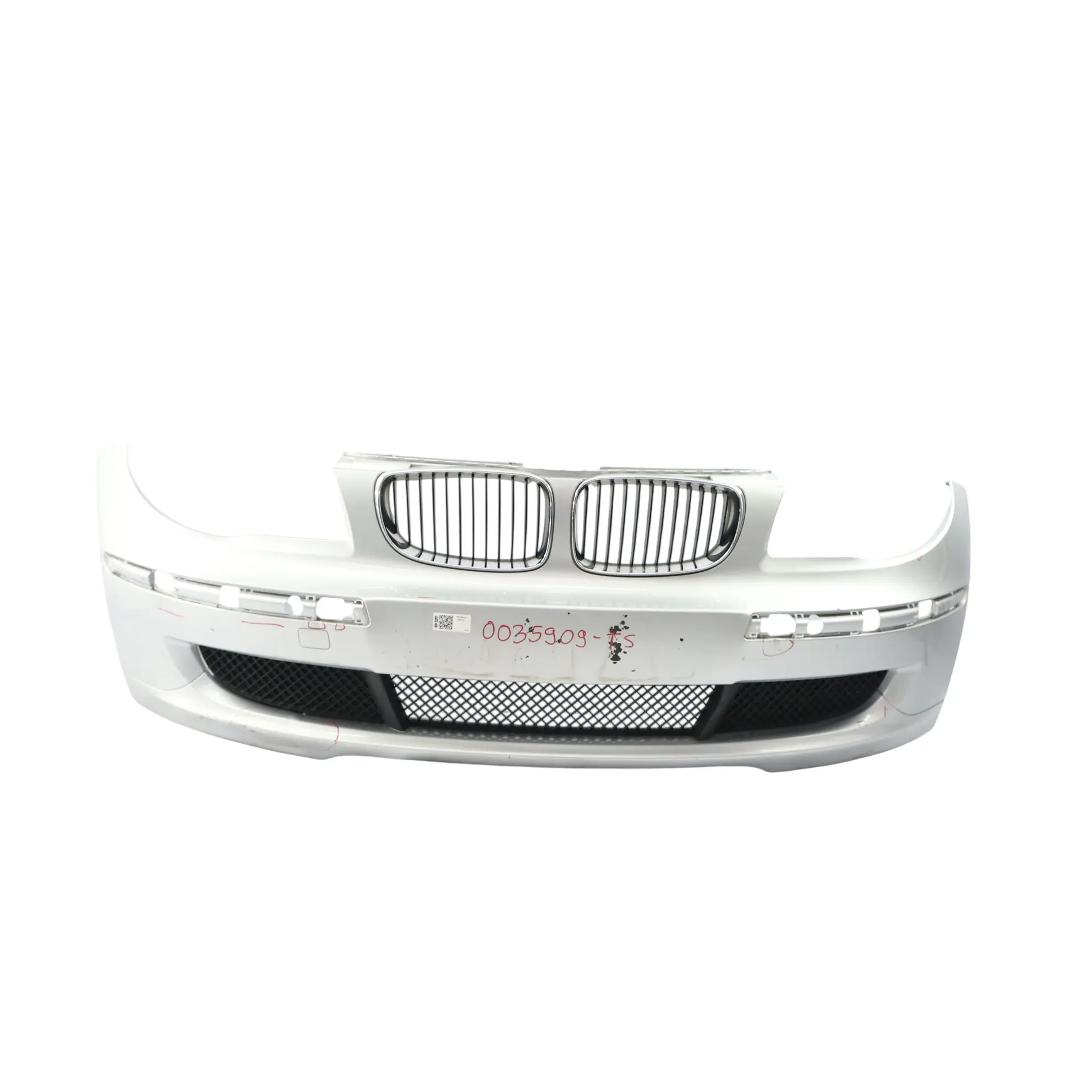 BMW E81 E87 LCI Complete Front Bumper PDC Trim Panel Titansilber Silver - 354