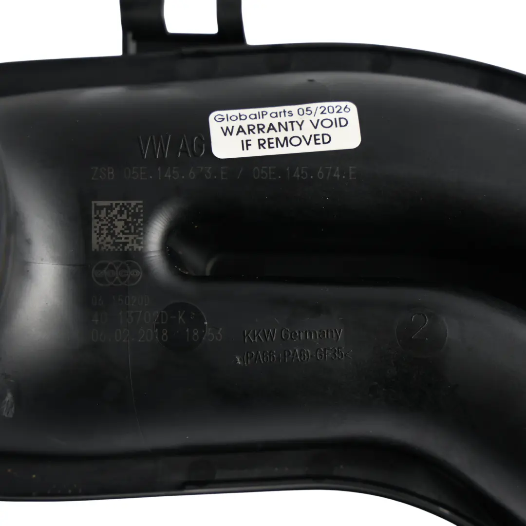 Ladeluft Kühler Ansaug Rohr Schlauchleitung für Volkswagen Golf Sportsvan mit Teilenummer 05E145673E Volkswagen Golf Sportsvan Ladeluft Kühler Ansaug Rohr Schlauchleitung - SKU 05E145673E - Teilenummer 05E145673E