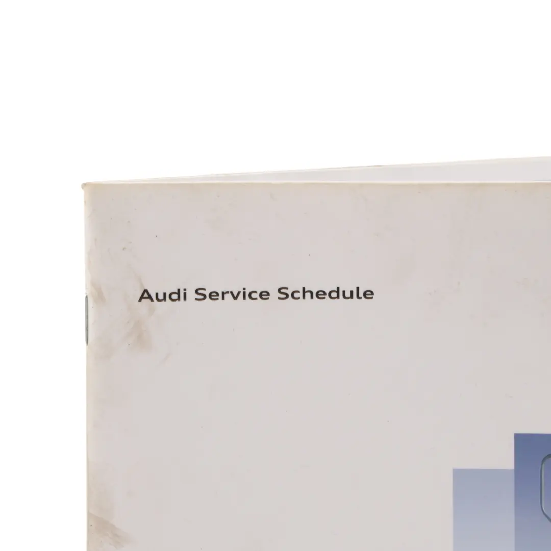 Audi A4 B8 Owners Handbook Service Shedulde - SKU 1025638S225 - Part number 1025638S225