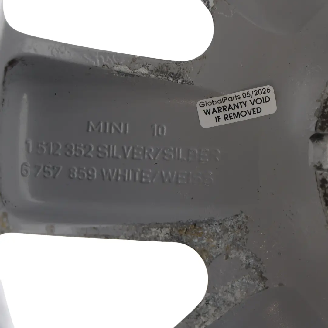 Mini Cooper R50 R55 R56 R57 R58 R59 Wheel Alloy Rim 17" ET:48 7J S-Spoke 85 - SKU 1512352-2 - Part number 1512352