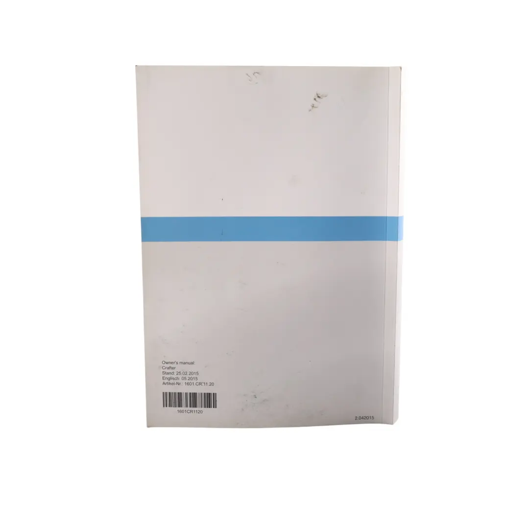 VW Volkswagen Crafter 2E Service Book Booklet Case Pouch Wallet - SKU 1601CR1120 - Part number 1601CR1120