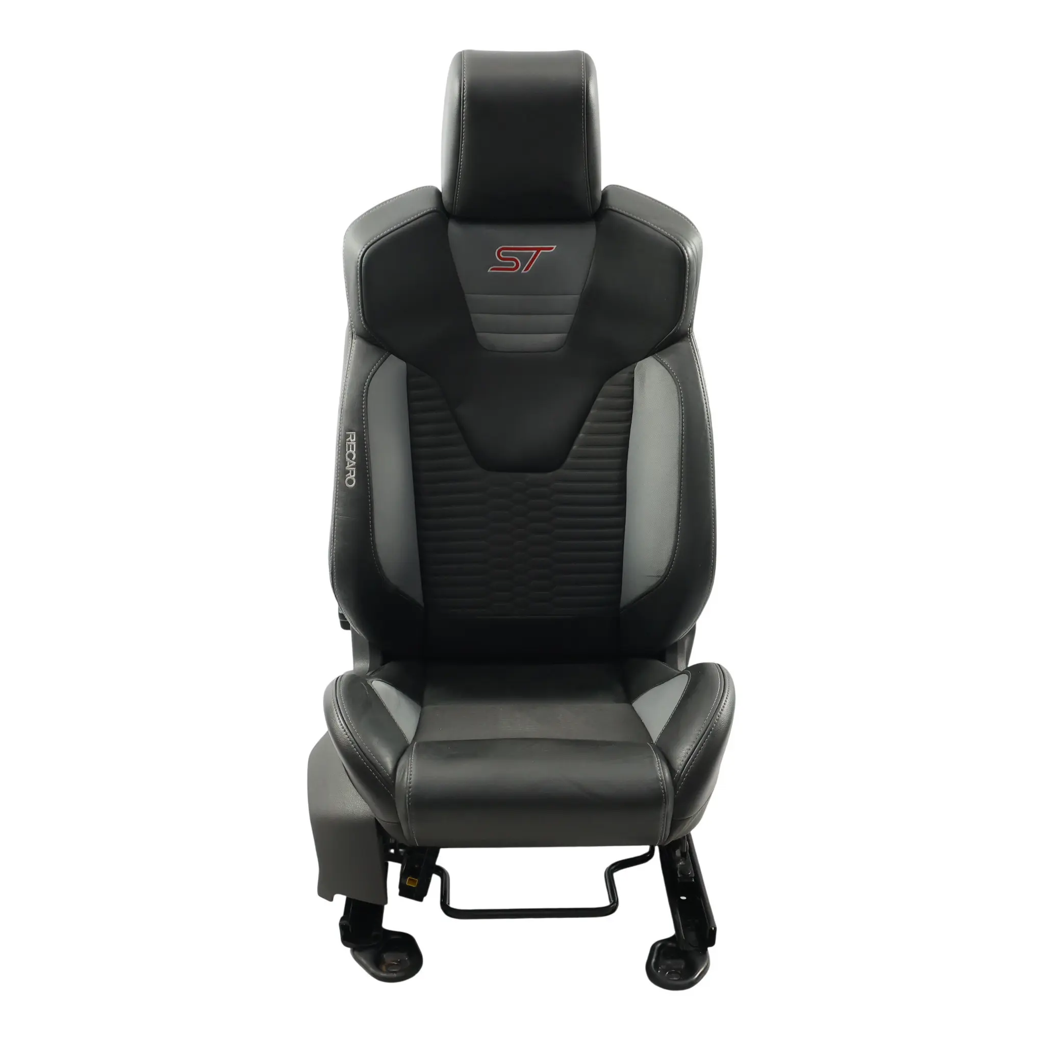 Ford Focus ST-2 MK3 Sedile Anteriore Destro Recaro Pelle Nera Grigio