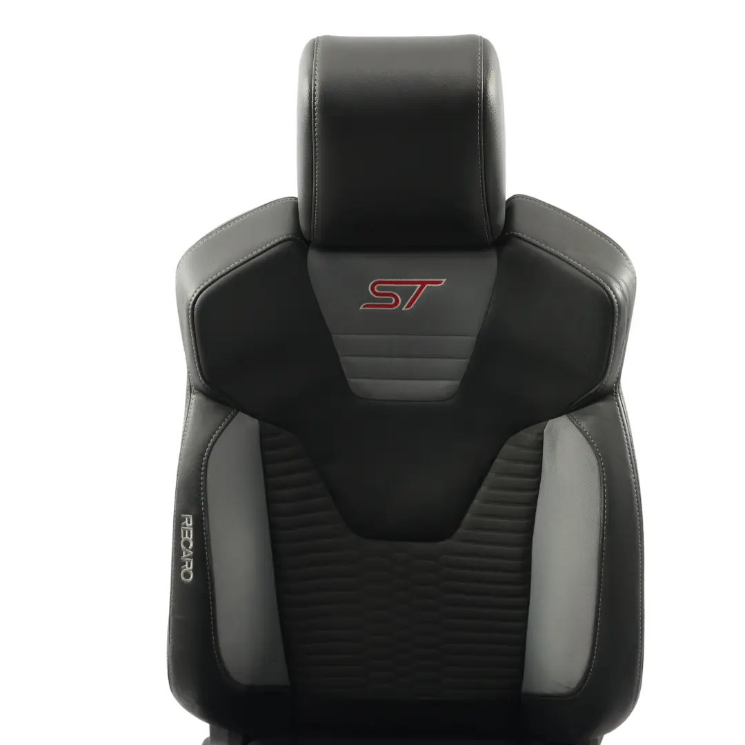 Ford Focus St-2 Mk3 Front Seat Recaro Right O/S Black Leather Torino Grey Fabric - SKU 1779042-2 - Part number 1779042