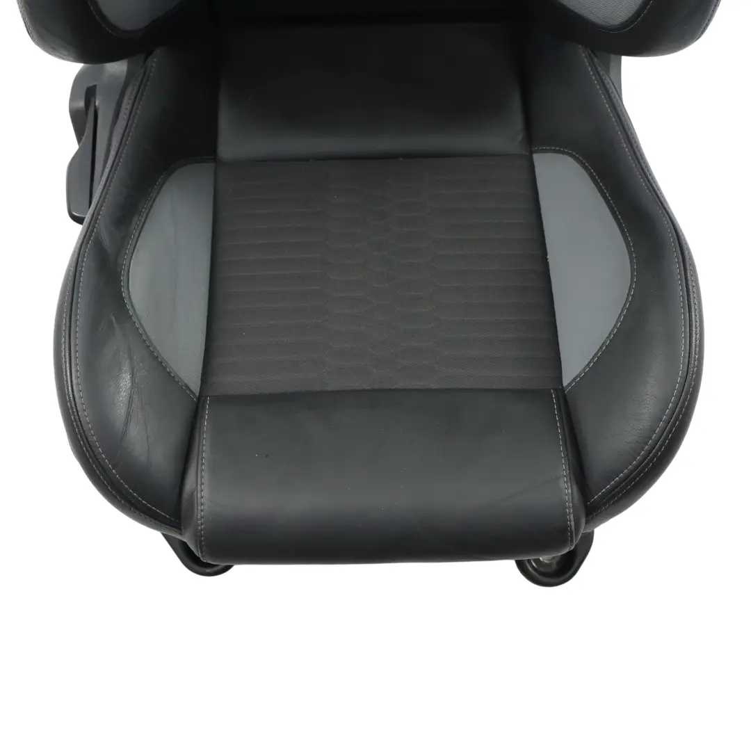 St-2 Mk3 Front Seat Recaro Right O/S Black Leather Torino Grey Fabric to Ford Focus with Part number 1779042 Ford Focus St-2 Mk3 Front Seat Recaro Right O/S Black Leather Torino Grey Fabric - SKU 1779042-2 - Part number 1779042