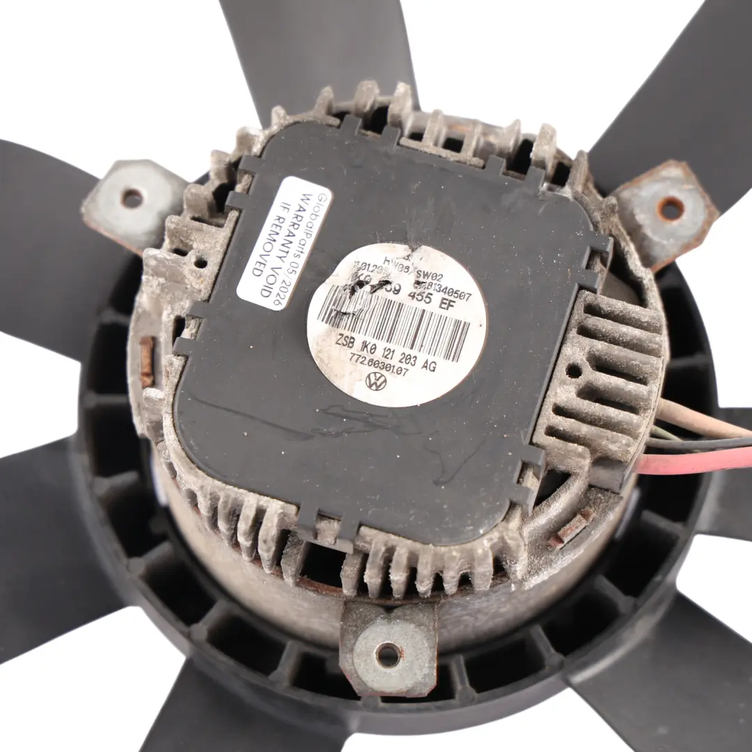 Volkswagen Caddy Mk3 Audi A3 8P Ventilador Radiador Motor 1.9 TDI - SKU 1K0121205AA-1 - Número de pieza 1K0121205AA