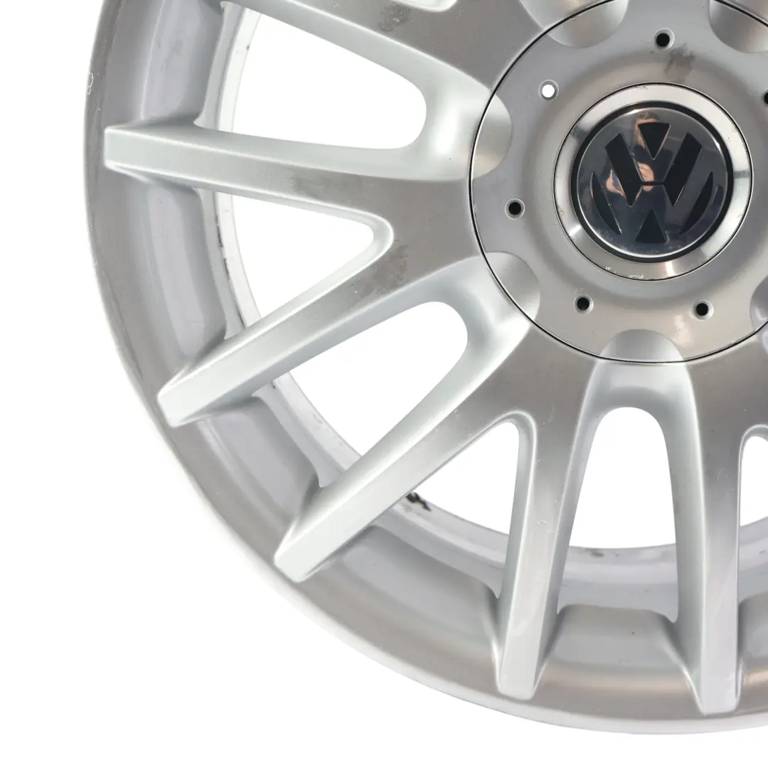 VW Volkswagen Golf Mk5 Mk6 Silberne Leicht Metall Felge 17" ET:54 7J - SKU 1K0601025AN-2 - Teilenummer 1K0601025AN