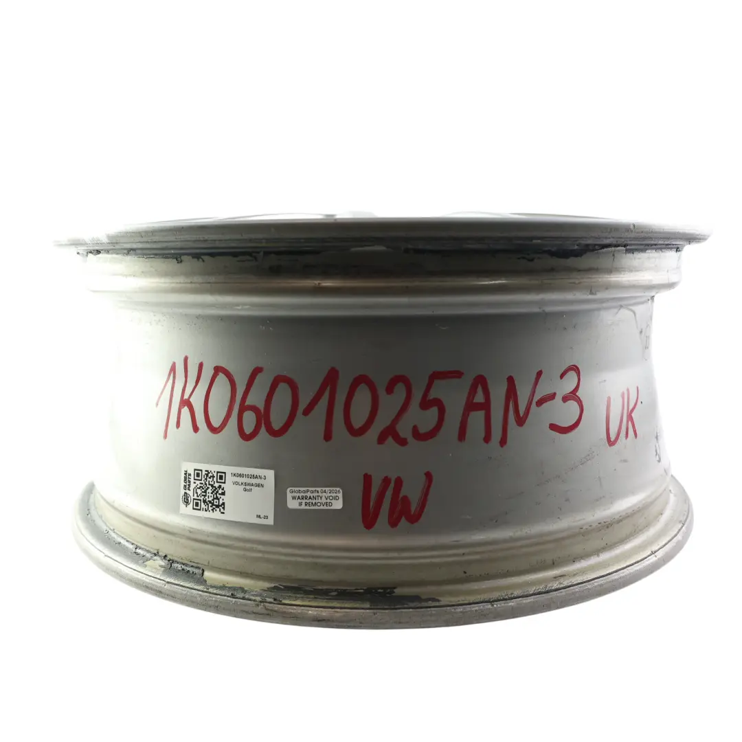 VW Volkswagen Golf Mk5 Mk6 Silver Wheel Alloy Rim 17" ET:54 7J - SKU 1K0601025AN-3 - Part number 1K0601025AN