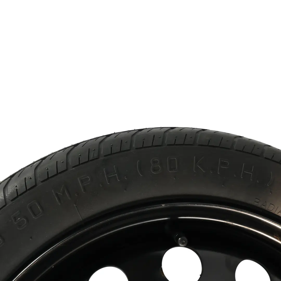 VW Golf Mk7 Spare Wheel Steel R16 Kumho Tyre 3.5J ET: 25.5 125/70 - SKU 1K0601027AQ-1 - Part number 1K0601027AQ
