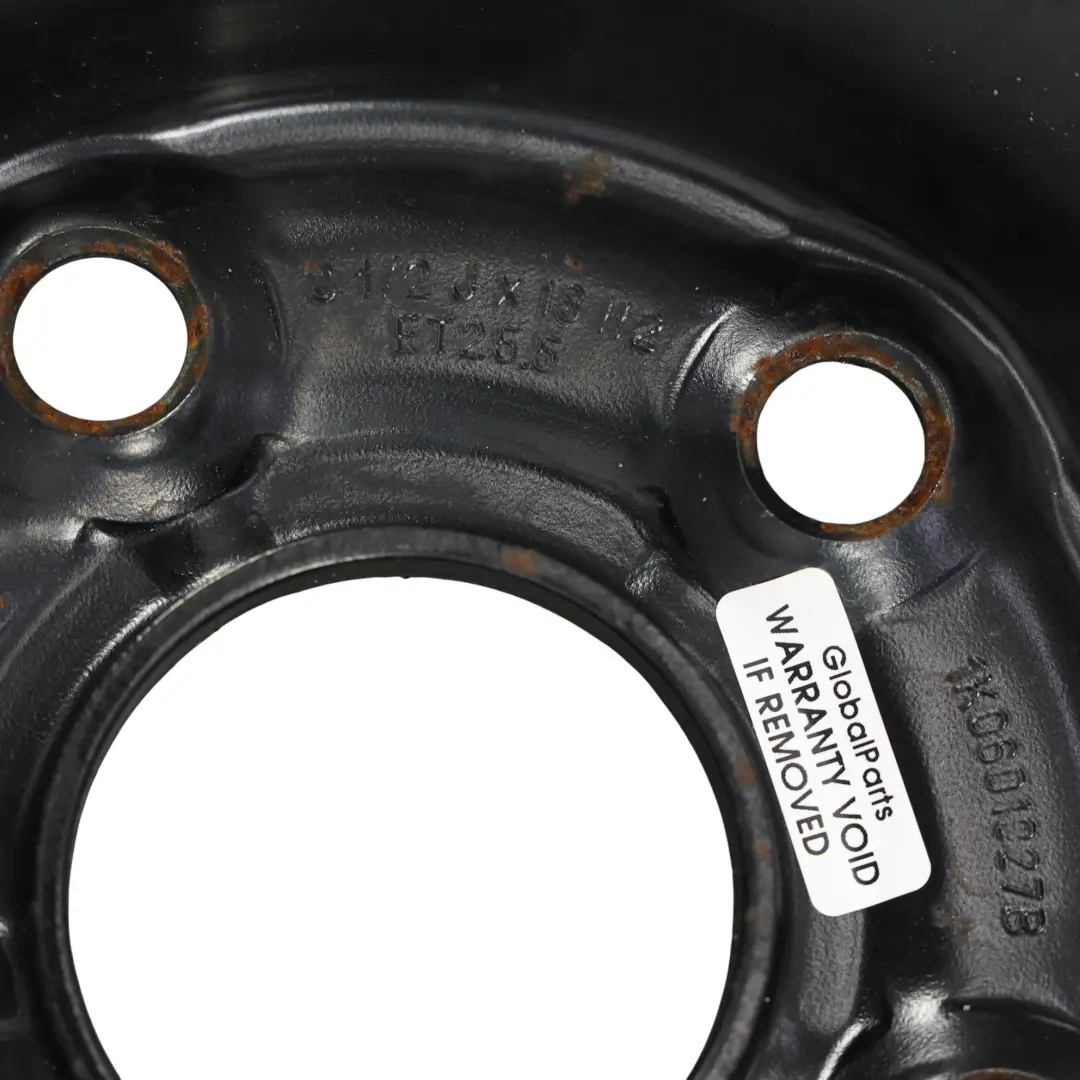 Audi A3 8P Ruota Acciaio Scorta Cerchio 18" 3,5J ET:25,5 Pneumatico R18 - SKU 1K0601027B-1 - Numero di parte 1K0601027B