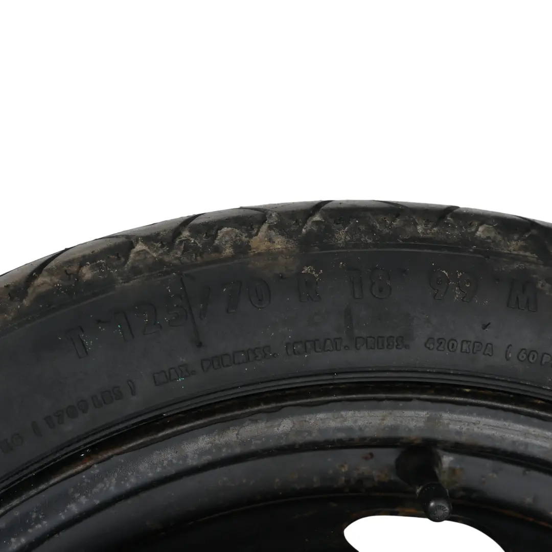 Audi A3 8P Ruota Acciaio Scorta Cerchio 18" 3,5J ET:25,5 Pneumatico R18 - SKU 1K0601027B-1 - Numero di parte 1K0601027B