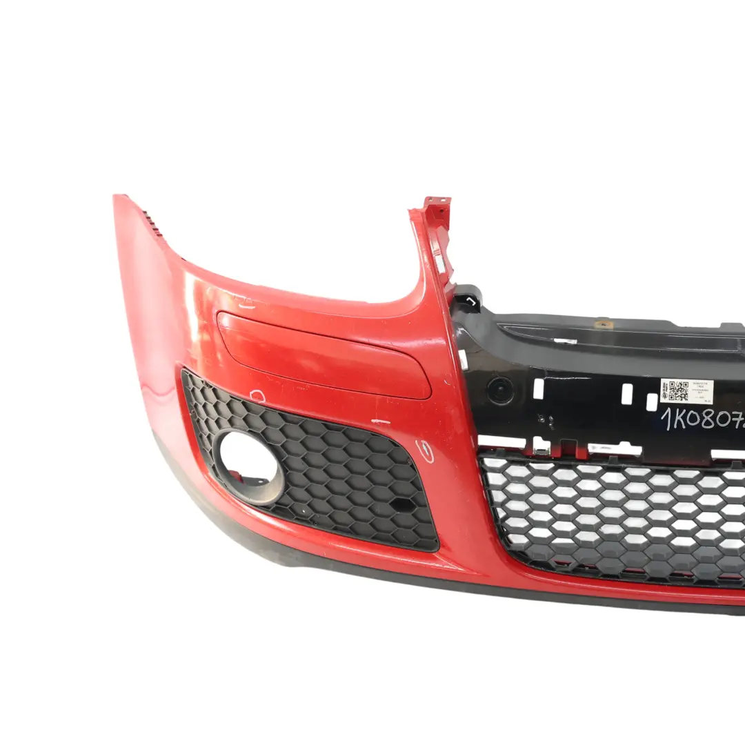 Volkswagen VW Golf Mk5 Zderzak Przedni Przód Tornado Red Czerwony LY3D - SKU 1K0807217R-TRE2 - Numer Części 1K0807217R