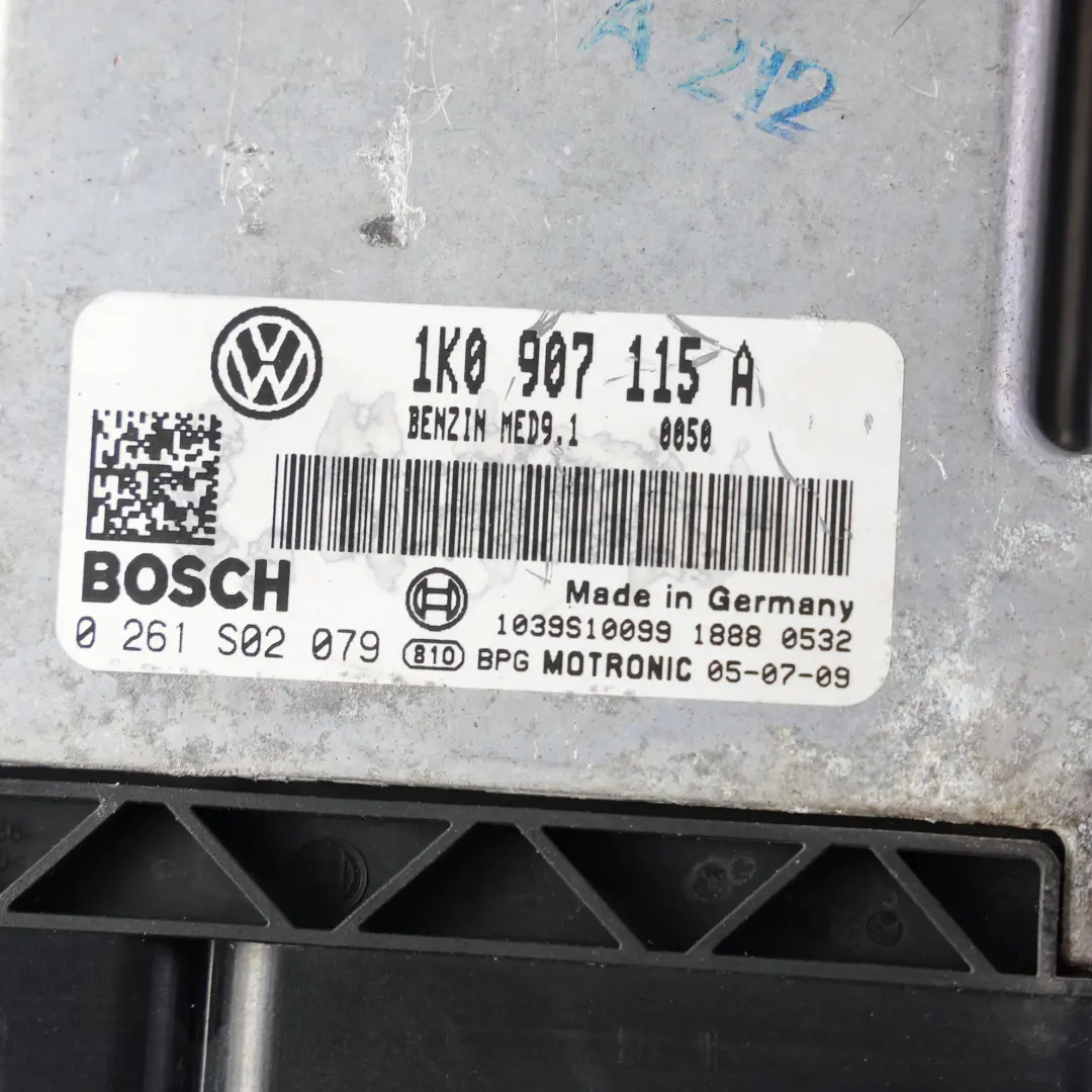 VW Golf Mk5 GTI 2.0 AXX 200HP Komputer Sterownik Silnika Automat - SKU 1K0907115A - Numer Części 1K0907115A
