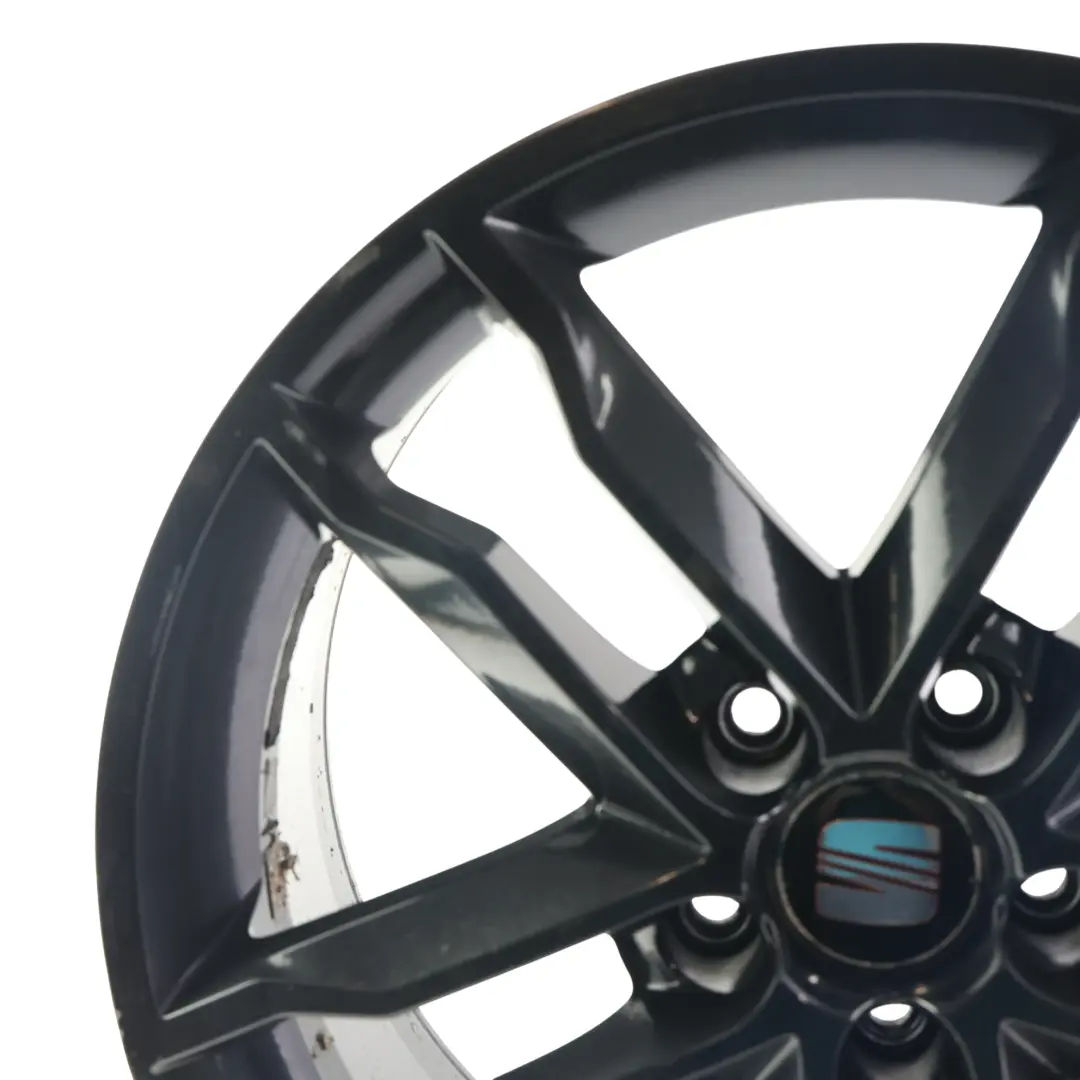 Seat Leon Cupra Mk2 Jante Alliage Noire 18" 7,5J ET:51 - SKU 1P0601025Q-2 - Numéro de pièce 1P0601025Q