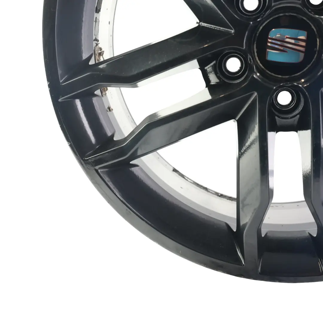 MK2 Llanta Aleación Negro 18" 7,5J ET:51 para Seat Leon Cupra con número de pieza 1P0601025Q Seat Leon Cupra MK2 Llanta Aleación Negro 18" 7,5J ET:51 - SKU 1P0601025Q-2 - Número de pieza 1P0601025Q