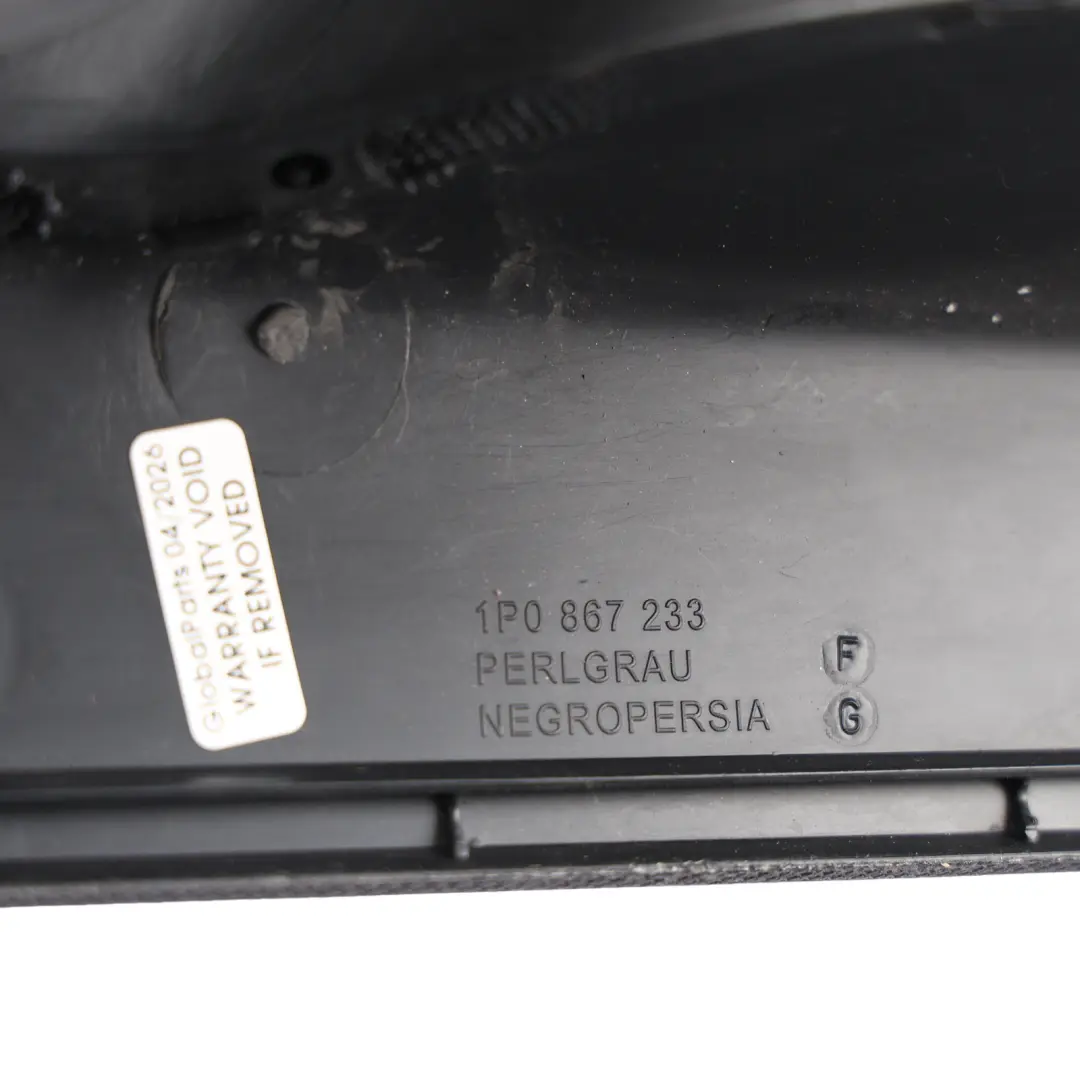 Mk2 Front A-Pillar Trim Cover Moulding Strip Black Left N/S to Seat Leon with Part number 1P0867233G Seat Leon Mk2 Front A-Pillar Trim Cover Moulding Strip Black Left N/S - SKU 1P0867233G - Part number 1P0867233G