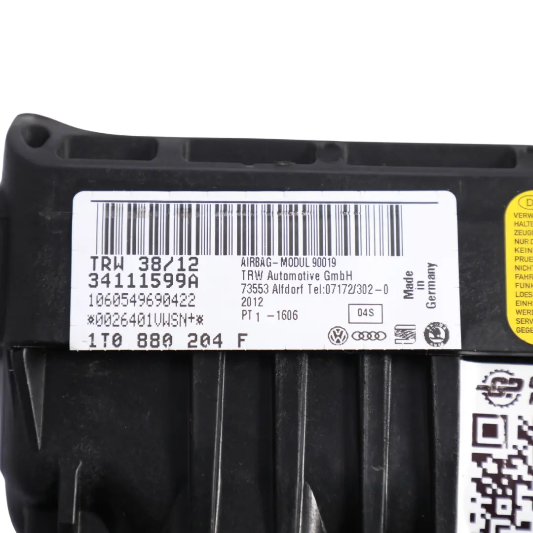 VW Volkswagen Touran MK1 Front Dashboard Air Module Passenger Side - SKU 1T0880204F - Part number 1T0880204F
