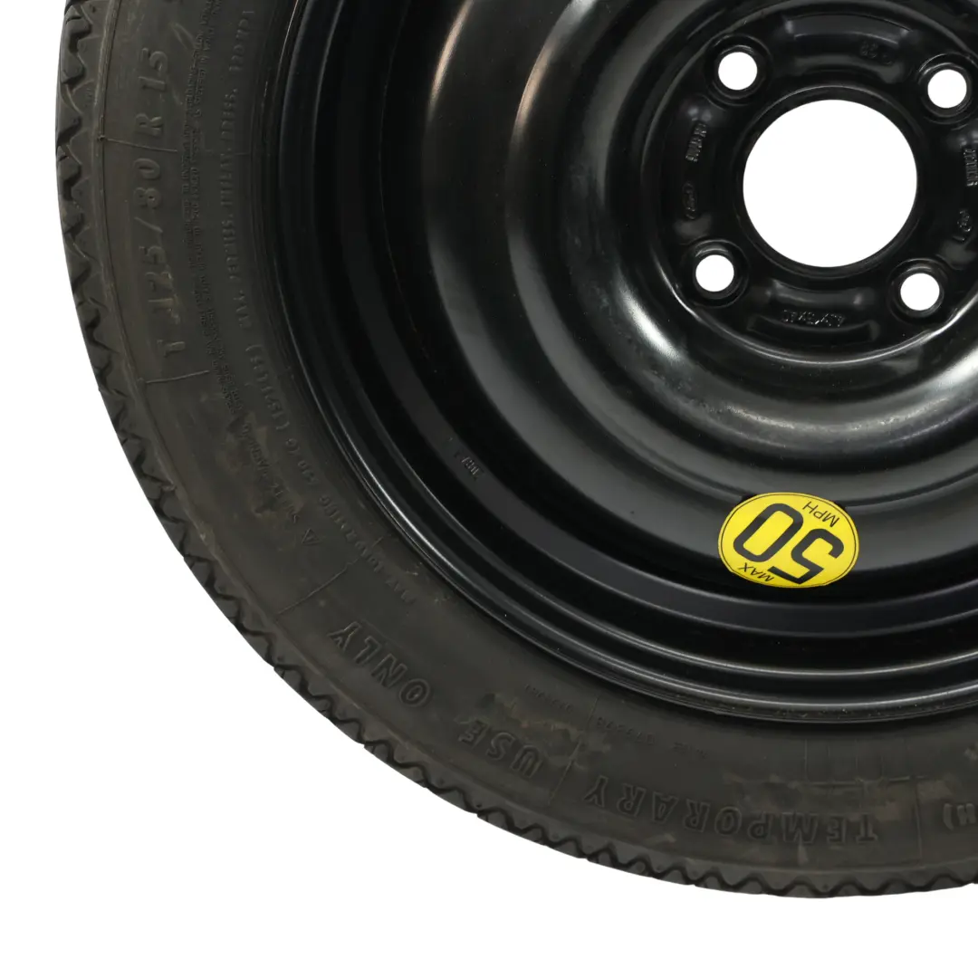 Ford Focus Mk1 Compact Spare Wheel Steel R15 Continental Tyre 125/80 4J - SKU 2150836-1 - Part number 2150836