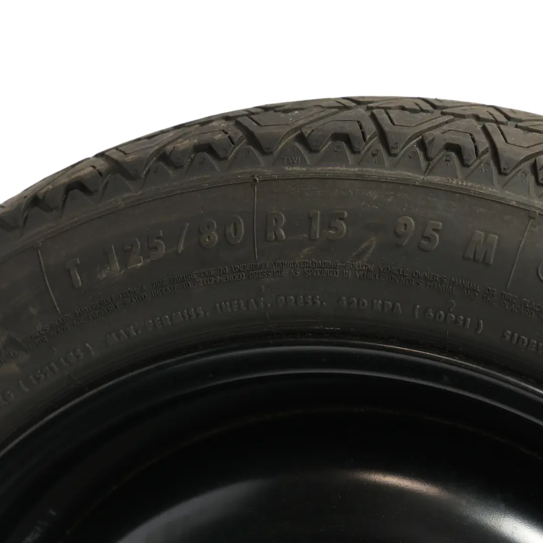 Ford Focus Mk1 Compact Spare Wheel Steel R15 Continental Tyre 125/80 4J - SKU 2150836-1 - Part number 2150836