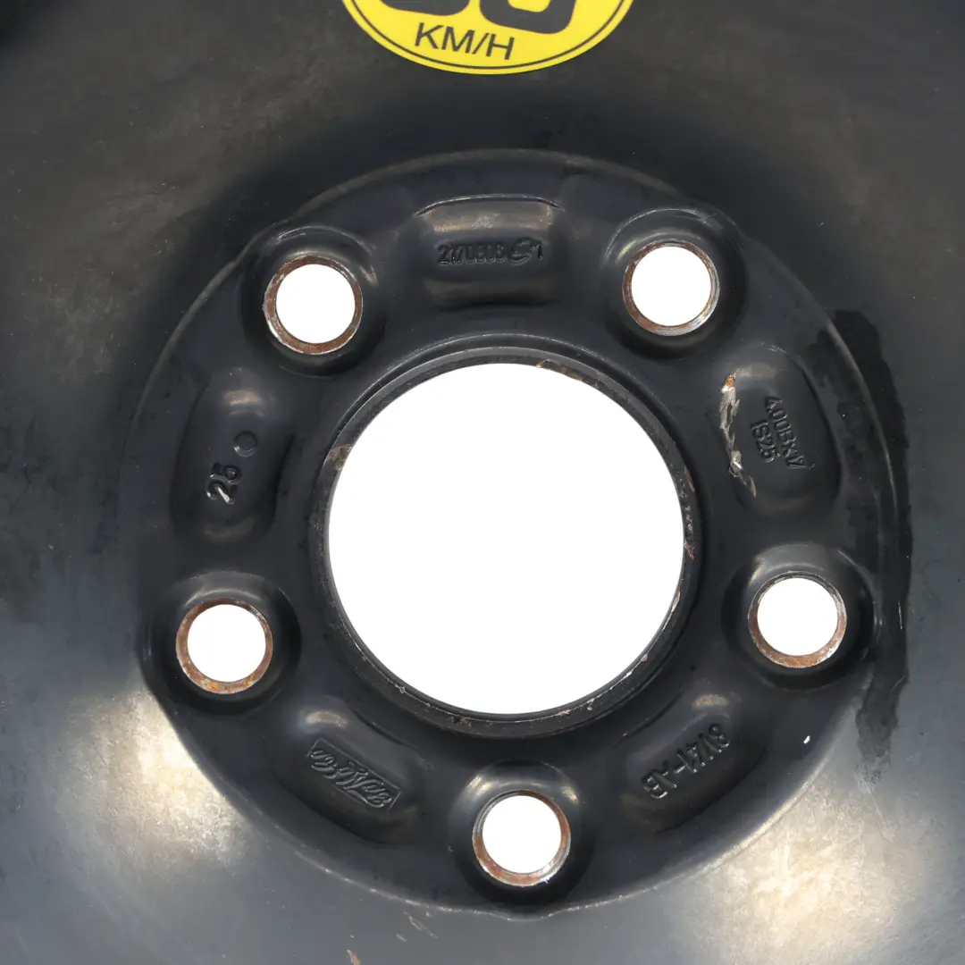 MK1 Llanta Acero Repuesto 17" 4B ET:25 Neumático 135/90 R17 para Ford Kuga con número de pieza 2170806 Ford Kuga MK1 Llanta Acero Repuesto 17" 4B ET:25 Neumático 135/90 R17 - SKU 2170806 - Número de pieza 2170806