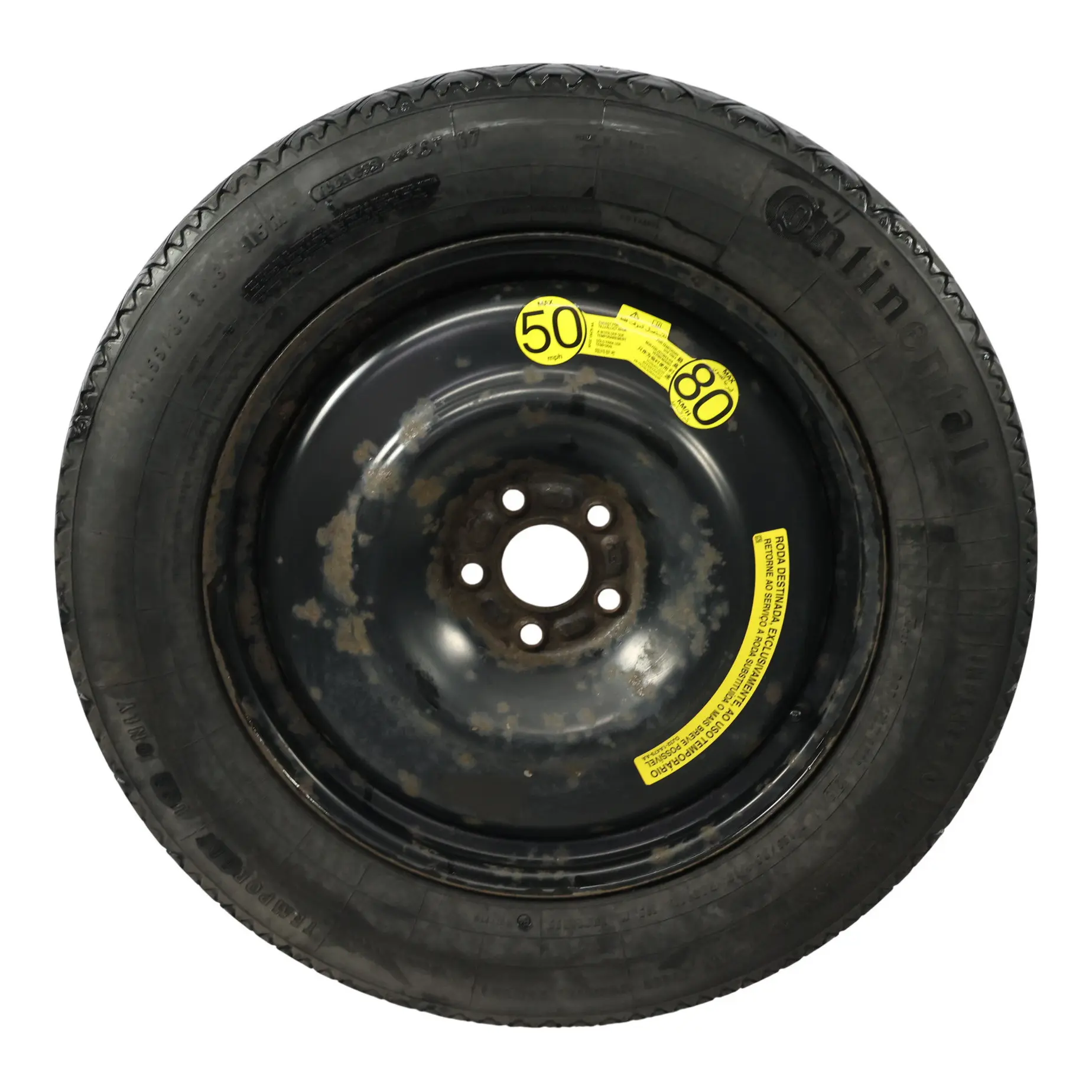 Range Rover Evoque L538 Spare Wheel Steel Rim R18 ET15 155/85 R18 Continental
