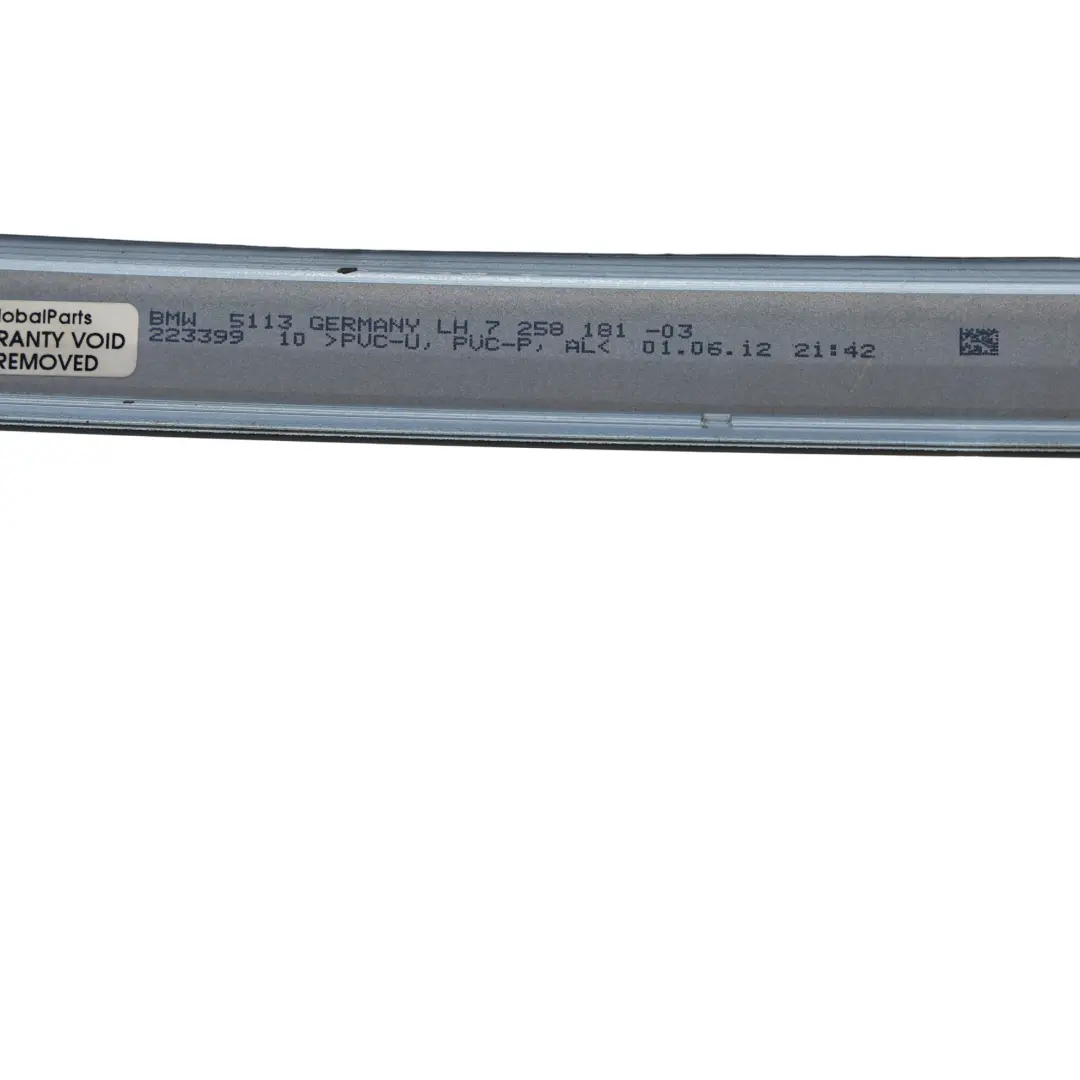 BMW F30 Moulure Rail Gouttière Toit Gauche Bleu Liquid Métallisé B40 - SKU 2239971-LBL - Numéro de pièce 2239971