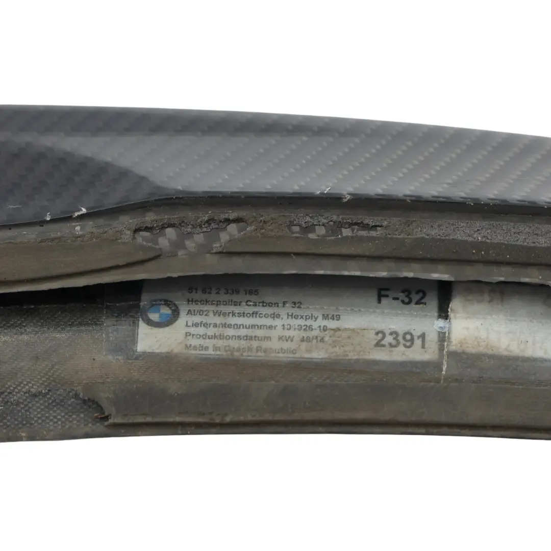 BMW F32 Coupe M Spoiler Posteriore Bagagliaio Carbonio - SKU 2339165 - Numero di parte 2339165