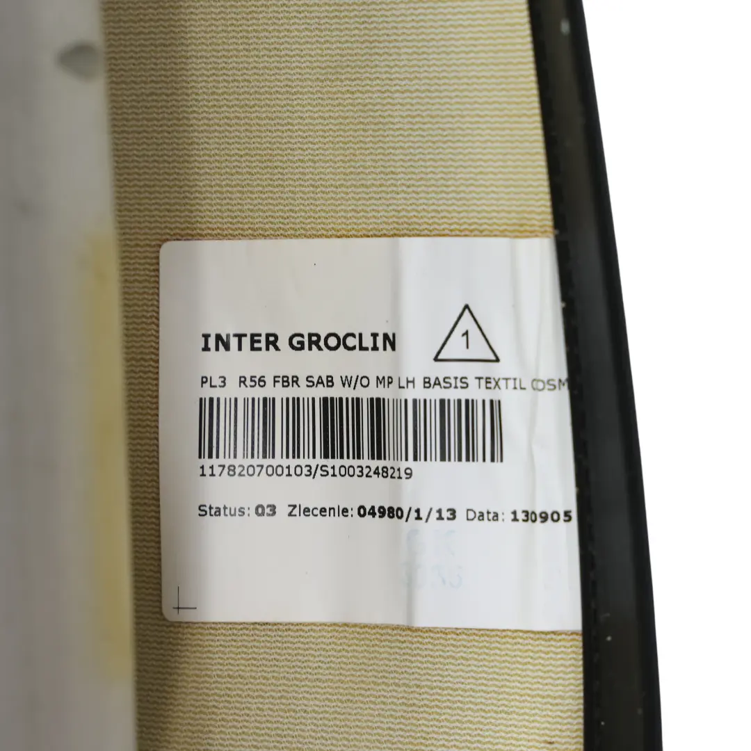 MINI R55 R56 R57 Oparcie Fotela Lewy Prawy Przód - SKU 2753449-2 - Numer Części 2753449