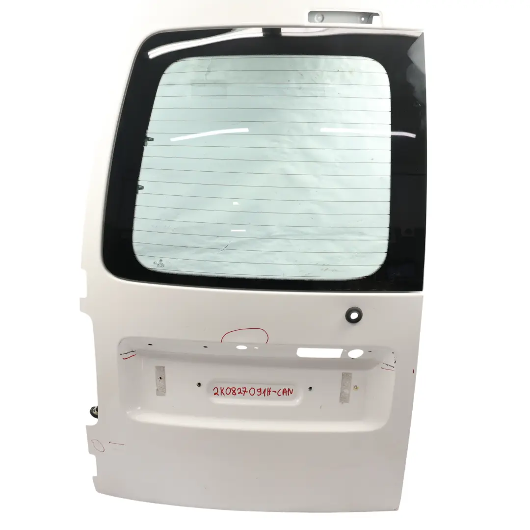 Volkswagen VW Caddy 2K Porte Arrière Hayon Gauche Blanc Candy B9A - SKU 2K0827091H-CAN - Numéro de pièce 2K0827091H