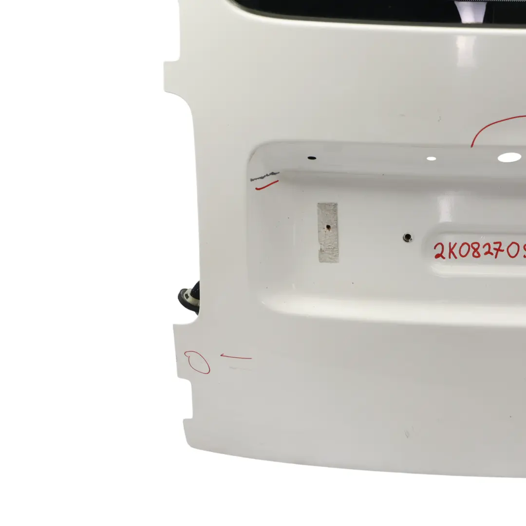 2K Rear Door Boot Tailgate Door Left N/S Candy White - B9A to Volkswagen VW Caddy with Part number 2K0827091H Volkswagen VW Caddy 2K Rear Door Boot Tailgate Door Left N/S Candy White - B9A - SKU 2K0827091H-CAN - Part number 2K0827091H