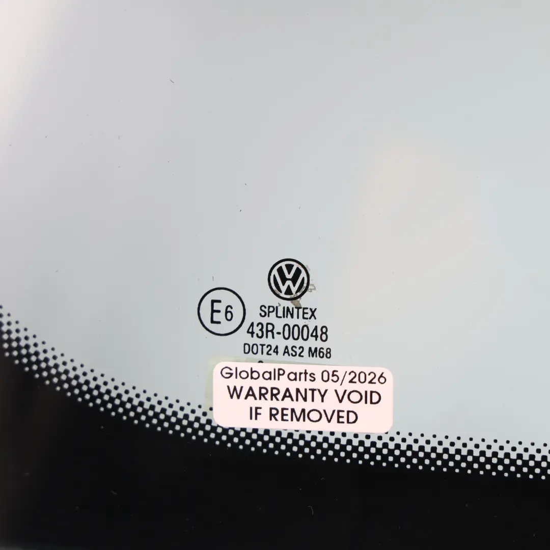 2K Rear Wing Door Window Left N/S AS2 Green to Volkswagen Caddy with Part number 2K0845051J Volkswagen Caddy 2K Rear Wing Door Window Left N/S AS2 Green - SKU 2K0845051J - Part number 2K0845051J