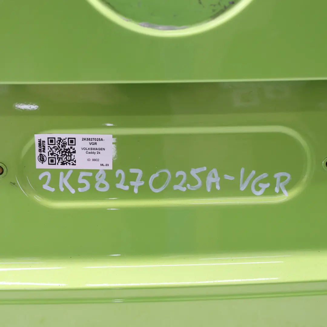 Volkswagen VW Caddy 2K Boot Lid Tailgate Rear Viper Green Metallic - R6T - SKU 2K5827025A-VGR - Part number 2K5827025A