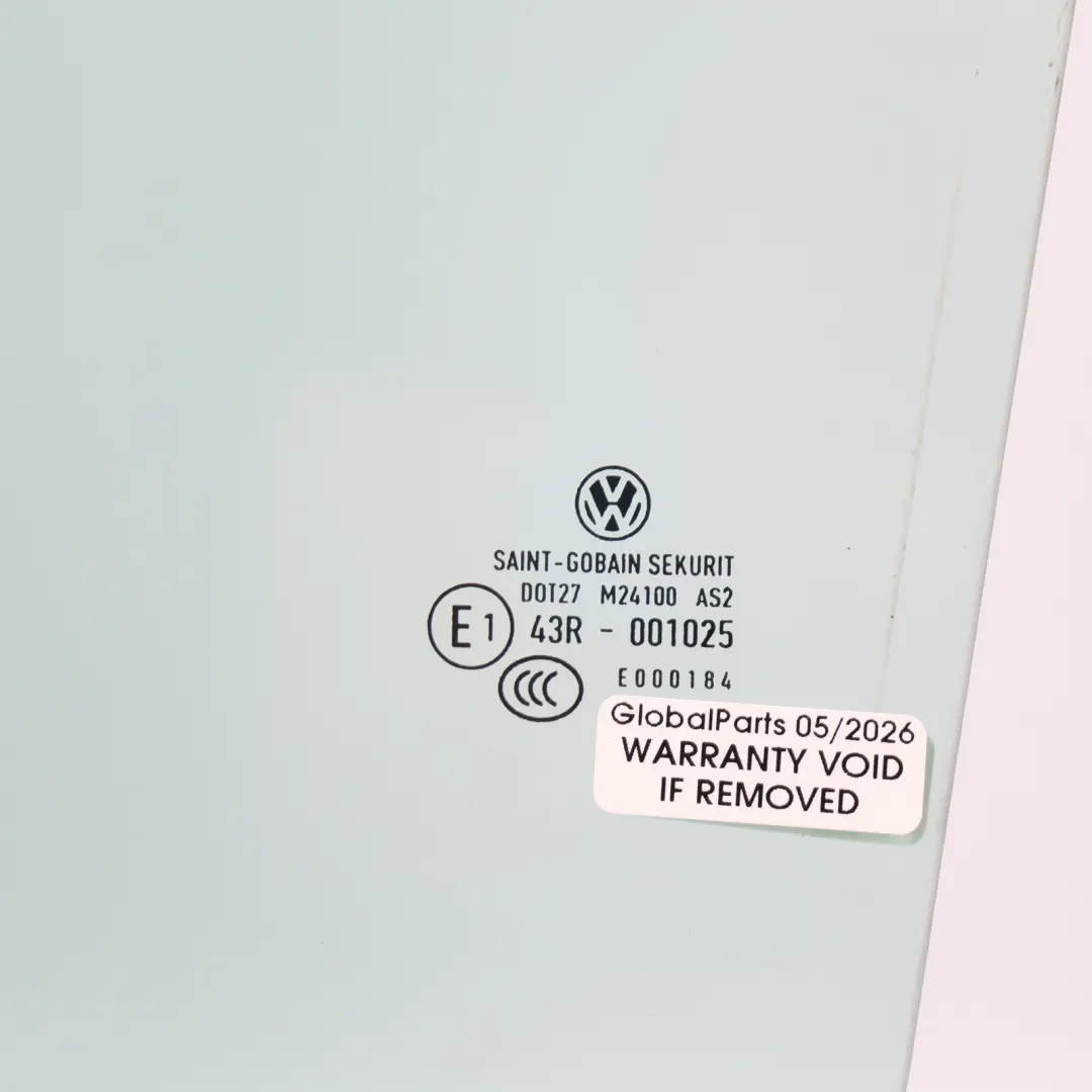 VW Caddy Maxi Mk3 Door Window Glass Front Left N/S AS2 Glazing - SKU 2K5845201A - Part number 2K5845201A