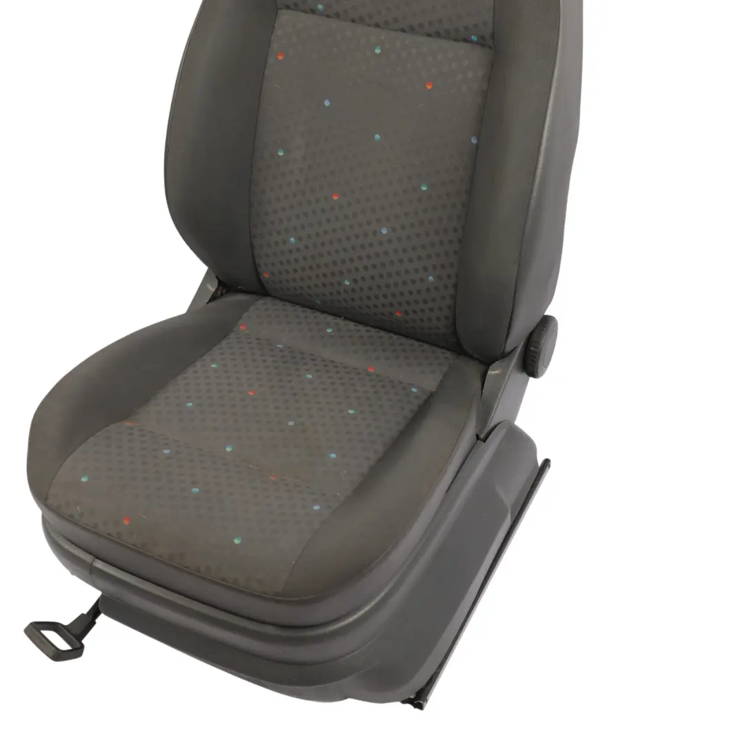 Volkswagen Caddy 2K Front Seat Fabric Cloth Black Anthracite Titanium Left N/S - SKU 2K5881805DR-1 - Part number 2K5881805DR