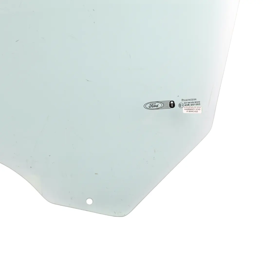 Ford Fiesta MK6 Vitre Fenêtre Porte Avant Gauche Verte AS2 - SKU 2S51-B21411-AB - Numéro de pièce 2S51-B21411-AB
